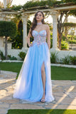 Juliet Floral Embellished Gown with Matching Choker JT2682A Perry Blue