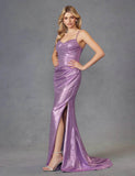 Juliet Metallic Ruched Sleeveless Gown JT2494S - Rosa Apparel