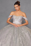 Juliet Off-Shoulder Embroidered Quinceanera Ball Gown - JT1488H - Rosa Apparel