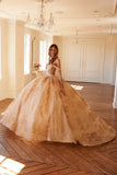 Juliet Off-Shoulder Embroidered Quinceanera Ball Gown - JT1488H - Rosa Apparel