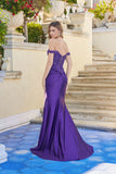 Juliet Off-the-Shoulder Beaded Corset Mermaid Gown JT2651K