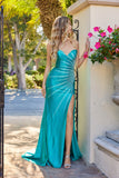 Juliet Rhinestone Strapless Gown with Starburst Design JT2679R Jade