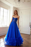 Juliet Strapless A-line Ruffled Gown JT2561S - Rosa Apparel