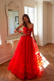 Juliet Strapless A-line Ruffled Gown JT2561S - Rosa Apparel