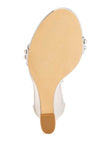 Jumera Metallic Pearl Embellished Wedges – Women’s Evening Wedges by Rosa Apparel - Rosa Apparel