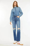 Kancan Ultra High Rise 90’s Distressed Boyfriend Jeans - Rosa Apparel