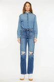 Kancan Ultra High Rise 90’s Distressed Boyfriend Jeans - Rosa Apparel