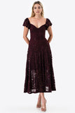 LA SCALA Butterfly Sleeve Sequin Lace Evening Dress 26091