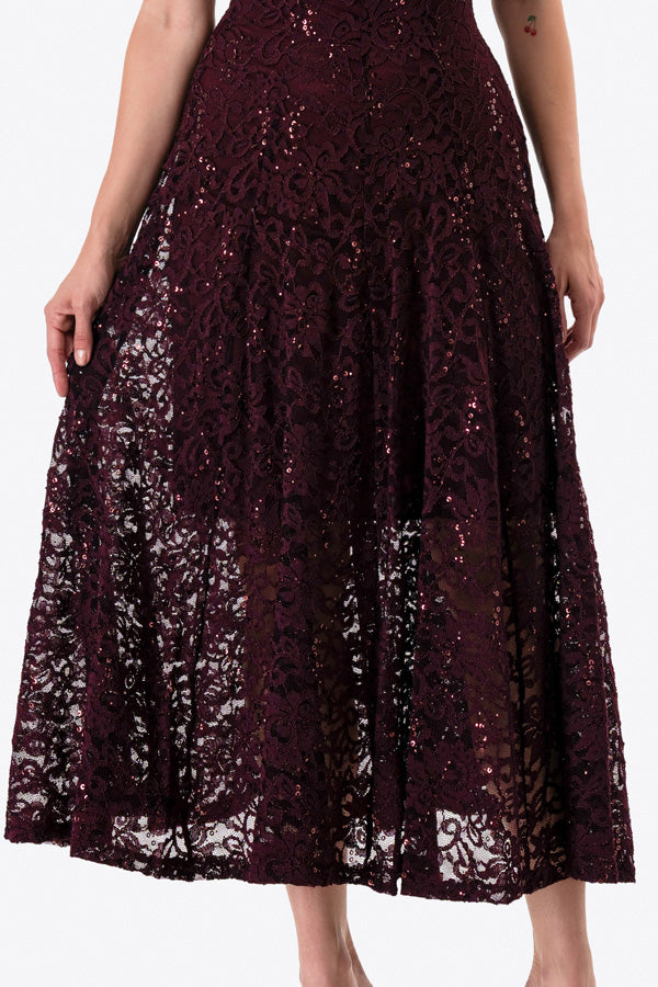 LA SCALA Butterfly Sleeve Sequin Lace Evening Dress 26091