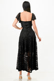 LA SCALA Butterfly Sleeve Sequin Lace Evening Dress 26091