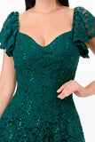 LA SCALA Butterfly Sleeve Sequin Lace Evening Dress 26091