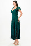 LA SCALA Butterfly Sleeve Sequin Lace Evening Dress 26091