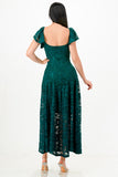 LA SCALA Butterfly Sleeve Sequin Lace Evening Dress 26091