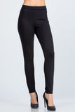LA SCALA High Waist Stretch Ponte Skinny Pants 2865