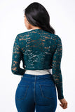 LA SCALA Sequin Lace Long Sleeve Evening Bolero 11623