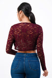 LA SCALA Sequin Lace Long Sleeve Evening Bolero 11623