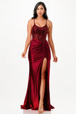 LA SCALA Sequin Lace Satin Twist Evening Gown 26011