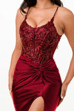 LA SCALA Sequin Lace Satin Twist Evening Gown 26011