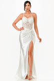 LA SCALA Sequin Lace Satin Twist Evening Gown 26011