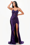 LA SCALA Sequin Lace Satin Twist Evening Gown 26011