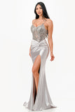 LA SCALA Sequin Lace Satin Twist Evening Gown 26011