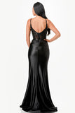 LA SCALA Sequin Lace Satin Twist Evening Gown 26011