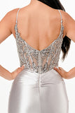 LA SCALA Sequin Lace Satin Twist Evening Gown 26011