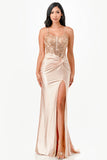LA SCALA Sequin Lace Satin Twist Evening Gown 26011