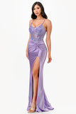 LA SCALA Sequin Lace Satin Twist Evening Gown 26011