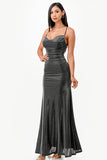 LA SCALA Sparkling Jacquard Cowl Neck Evening Dress 26004