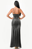 LA SCALA Sparkling Jacquard Cowl Neck Evening Dress 26004