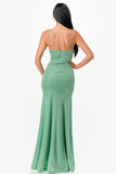 LA SCALA Sparkling Jacquard Cowl Neck Evening Dress 26004