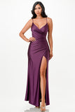 LA SCALA Tara Pleated Wrap Evening Gown 25872