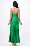 LA SCALA Tara Pleated Wrap Evening Gown 25872