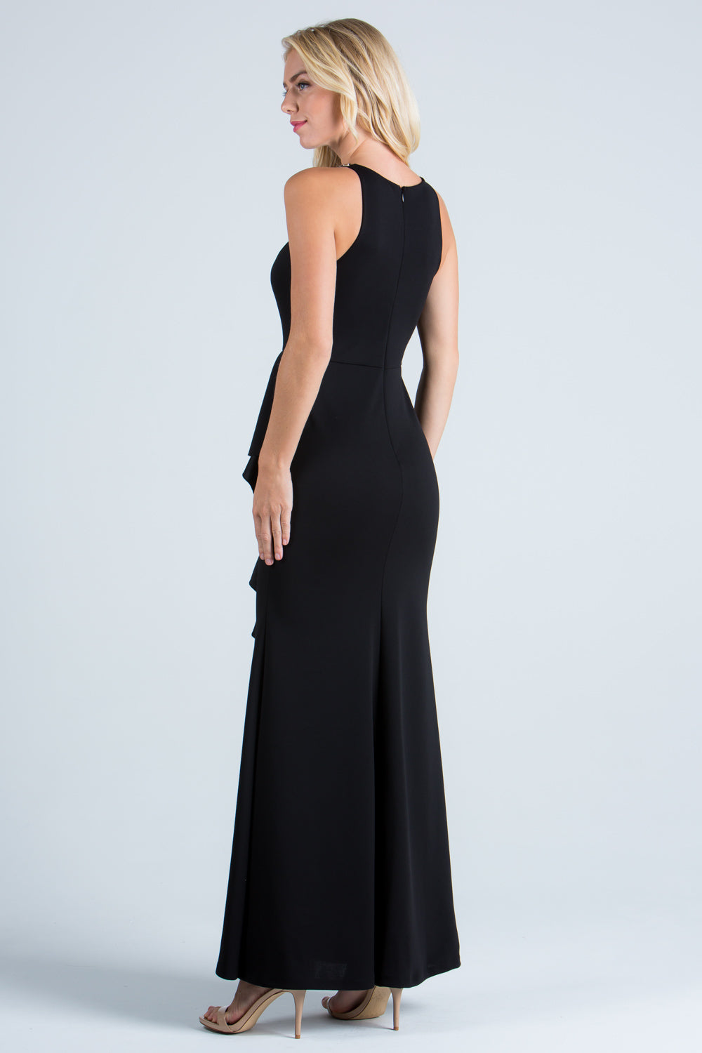 LA Scala Embellished Off-the-Shoulder Lace Mermaid Gown 25859