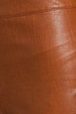 LE LIS Chic Faux Leather Ankle Length Straight Leg Fitted Pants - Rosa Apparel