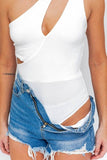 LE LIS Cut-Out One-Shoulder Tank Bodysuit - Rosa Apparel