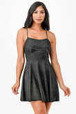 La Scala Lace Up Sleeveless Party Mini Dress 26016 - Rosa Apparel