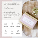 Lizush Lavender Bath and Body set, Natural Skincare Appreciation Gift Box - Rosa Apparel