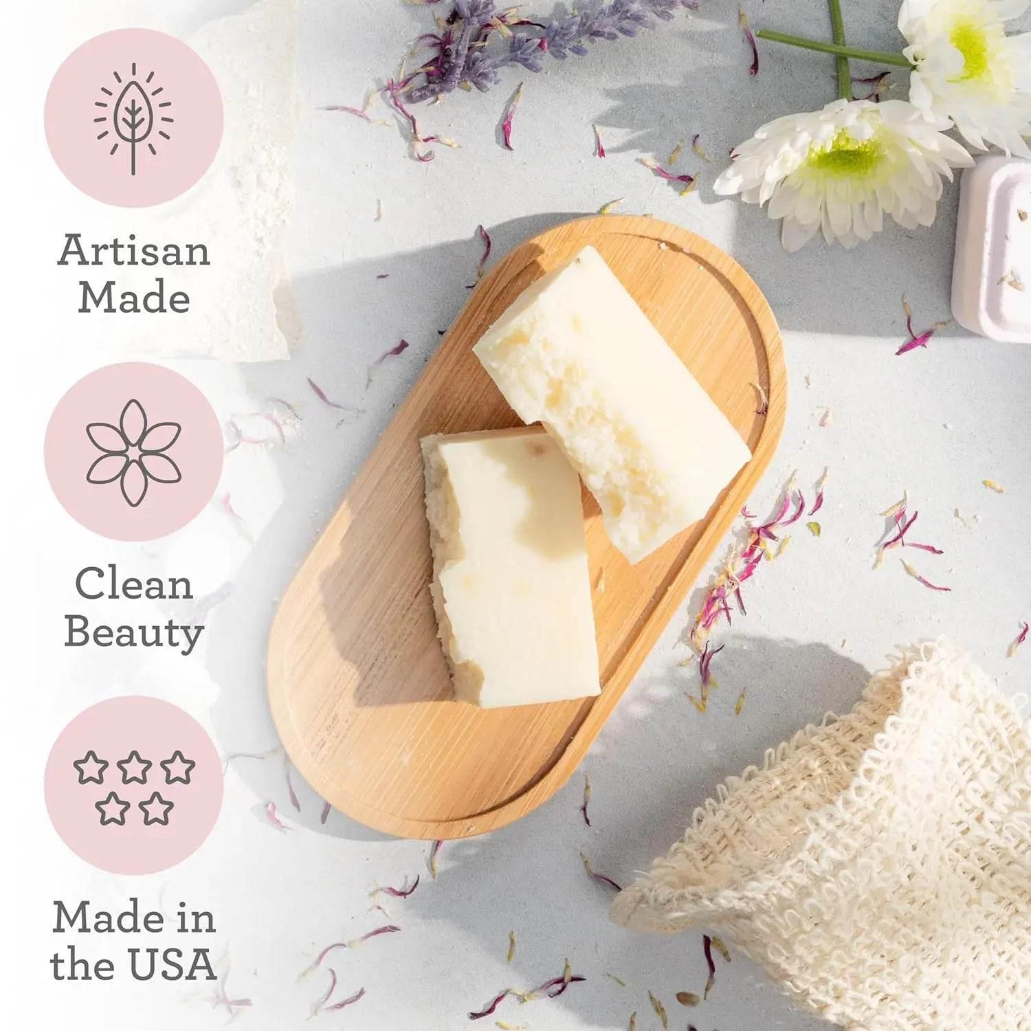 Lizush Lavender Bath and Body set, Natural Skincare Appreciation Gift Box - Rosa Apparel