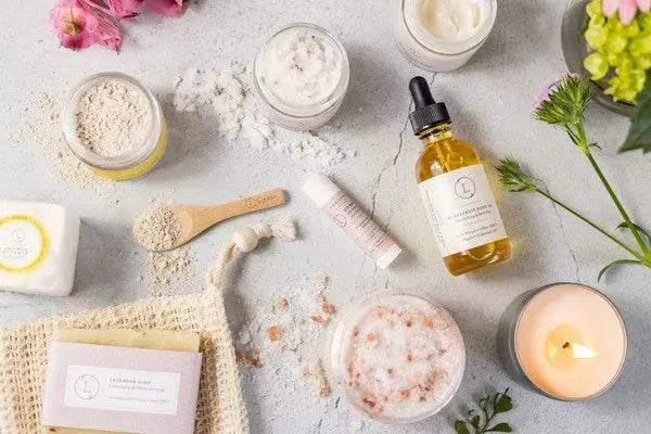 Lizush Lavender Bath and Body set, Natural Skincare Appreciation Gift Box - Rosa Apparel
