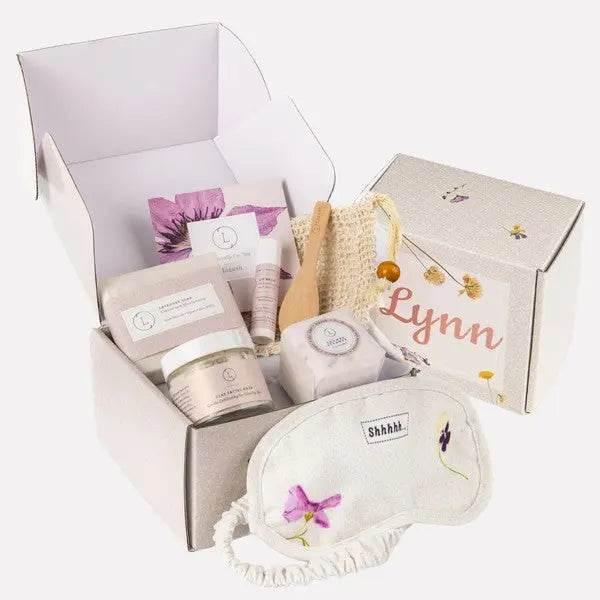 Lizush Lavender Bath and Body set, Natural Skincare Appreciation Gift Box - Rosa Apparel