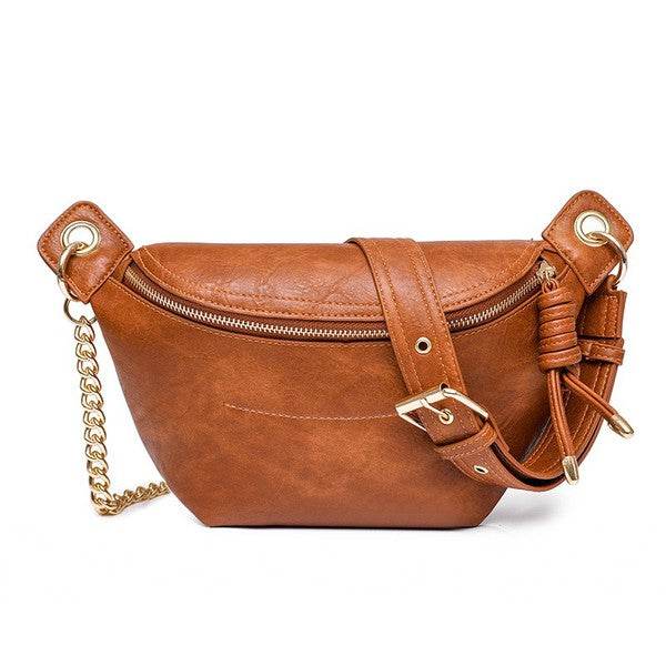 Luxe Convertible Sling Belt Bum Bag - Rosa Apparel