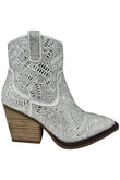 MAZE-RHINESTONE,Western Synthetic Leather Boots - Rosa Apparel