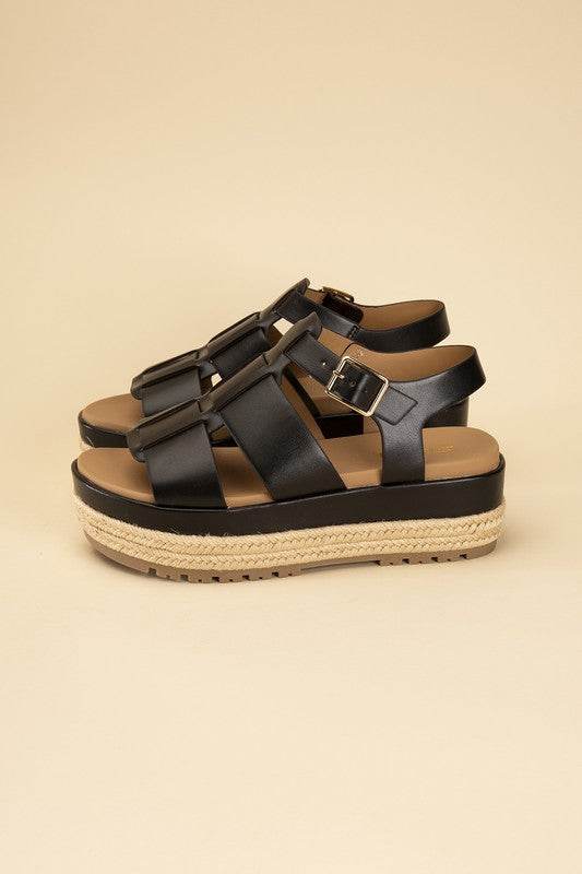 MCLEAN-S Espadrille Gladiator Summer Sandals - Rosa Apparel