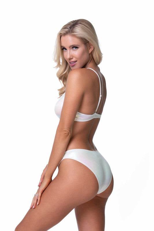 Metallic Scoop Top Bikini Set - Rosa Apparel