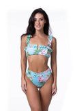 Mint Tropical Floral Bikini Set - Rosa Apparel