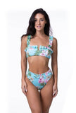 Mint Tropical Floral Bikini Set - Rosa Apparel