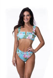 Mint Tropical Floral Bikini Set - Rosa Apparel