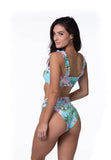 Mint Tropical Floral Bikini Set - Rosa Apparel
